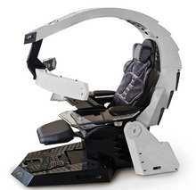 تحميل الصورة إلى عارض المعرض، Reclining Zero Gravity Computer Workstation-Heat Massage, RGB Swivel, Foot Rest

