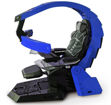 تحميل الصورة إلى عارض المعرض، Reclining Zero Gravity Computer Workstation-Heat Massage, RGB Swivel, Foot Rest
