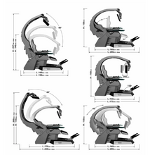 تحميل الصورة إلى عارض المعرض، Reclining Zero Gravity Computer Workstation-Heat Massage, RGB Swivel, Foot Rest

