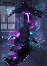 تحميل الصورة إلى عارض المعرض، Reclining Zero Gravity Computer Workstation-Heat Massage, RGB Swivel, Foot Rest
