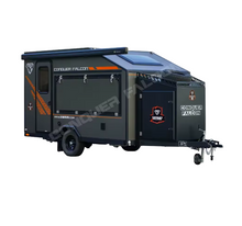 تحميل الصورة إلى عارض المعرض، 4x4 Aluminium Motor Home RV Caravan Trailer Small Travel Trailer for Truck Use for Camper Adventures
