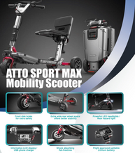 Load image into Gallery viewer, ATTO Sport Max Folding Mobility Scooter
