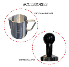 Load image into Gallery viewer, MEBASHI Espresso Coffee Machine - 15 Bar, 1.7L Capacity, Stainless Steel
