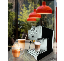 Load image into Gallery viewer, MEBASHI Espresso Coffee Machine - 15 Bar, 1.7L Capacity, Stainless Steel
