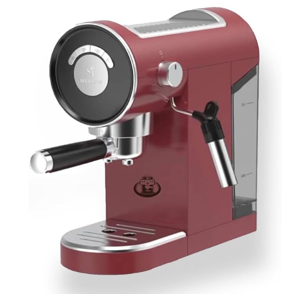 Espresso Coffee Machine - 0.9L, 20 Bar, with PID Temperature System and 360° Rotatable Steam Nozzle