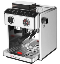 تحميل الصورة إلى عارض المعرض، MEBASHI Commercial Coffee Machine with Touch Screen, Dual Boiler &amp; Built-in Grinder, 20 Bar, Steel
