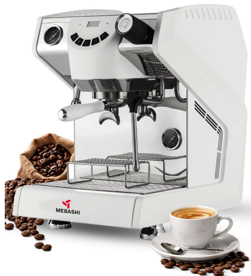 Commercial Coffee Machine, 1.7L Capacity, 15 Bar Pressure, Dual Boiler,