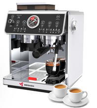 تحميل الصورة إلى عارض المعرض، Commercial Coffee Machine, Dual Boiler with Integrated Coffee Grinder, 2.1L Capacity, 20 Bar Pressure, Stainless Steel
