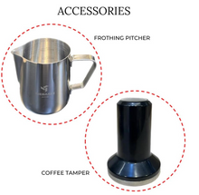 تحميل الصورة إلى عارض المعرض، Commercial Coffee Machine with CF Grinder, 2.3L Capacity, 15 Bar Pressure, Stainless Steel
