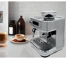 تحميل الصورة إلى عارض المعرض، Commercial Coffee Machine with CF Grinder, 2.3L Capacity, 15 Bar Pressure, Stainless Steel
