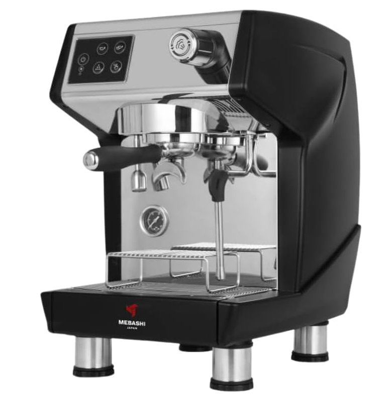 Commercial Coffee Machine, Dual Boiler, 1.7L Capacity, 15 Bar Pressure, (ME-CCM2054) (Black) 2650W