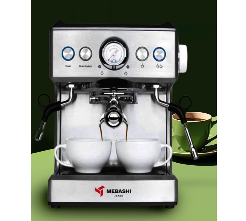 Commercial Coffee Machine, 2.1L Capacity, 20 Bar Pressure, Home or Business