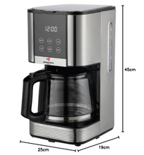 تحميل الصورة إلى عارض المعرض، Japanese Coffee Maker/Coffee Machine, 1000W, 12 Cup/1.5L, 24h Programmable, Drip Stop Mechanism, LCD Display, Stainless Steel (ME-DCM1005)
