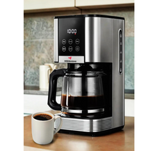 تحميل الصورة إلى عارض المعرض، Japanese Coffee Maker/Coffee Machine, 1000W, 12 Cup/1.5L, 24h Programmable, Drip Stop Mechanism, LCD Display, Stainless Steel (ME-DCM1005)
