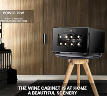Load image into Gallery viewer, Constant Temperature Small Vine Cabinet 08 Bottle Capacity With Digital Display

