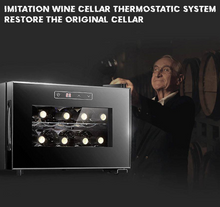 Load image into Gallery viewer, Constant Temperature Small Vine Cabinet 08 Bottle Capacity With Digital Display
