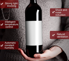 تحميل الصورة إلى عارض المعرض، 12-Bottle Electronic Wine &amp; Beverage Cooler – Constant Temperature Mini Fridge for Home or Hotel
