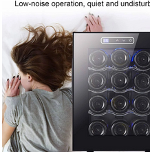 تحميل الصورة إلى عارض المعرض، 12-Bottle Electronic Wine &amp; Beverage Cooler – Constant Temperature Mini Fridge for Home or Hotel
