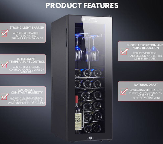 Wine Cabinet Oversized Exceptional Cooling, Elegant Design, and Intelligent Storage