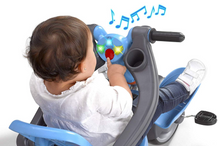 Load image into Gallery viewer, Feber Tricycle Baby Plus Music Blue Orange
