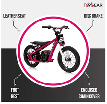 تحميل الصورة إلى عارض المعرض، Top Gear TG75 Dirt Rocket electric-powered dirt bike with motocross geometry For kids 6-12 Years
