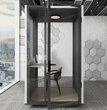 تحميل الصورة إلى عارض المعرض، Movable Solo Cabin Sound proof Privacy Work, Learn, Meetings With No Distractions
