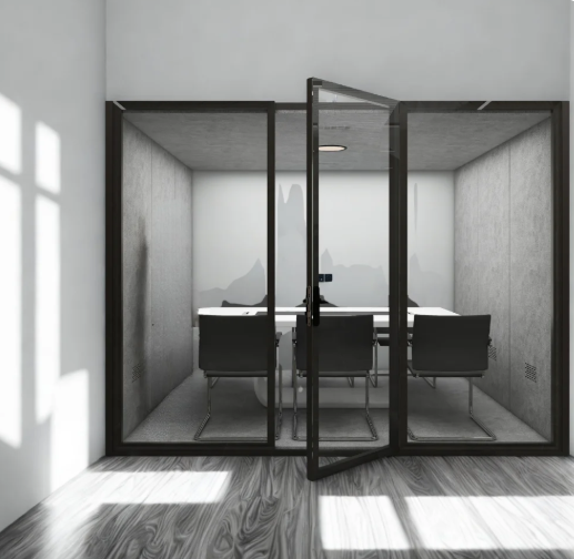 Collab Cabin Sound proof Privacy Work Learn-Where Ideas Meet in Silence