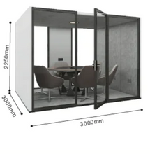 تحميل الصورة إلى عارض المعرض، Collab Cabin Sound proof Privacy Work Learn-Where Ideas Meet in Silence

