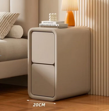 Load image into Gallery viewer, Solid Wood Bedside Cabinet with Built-In Light
