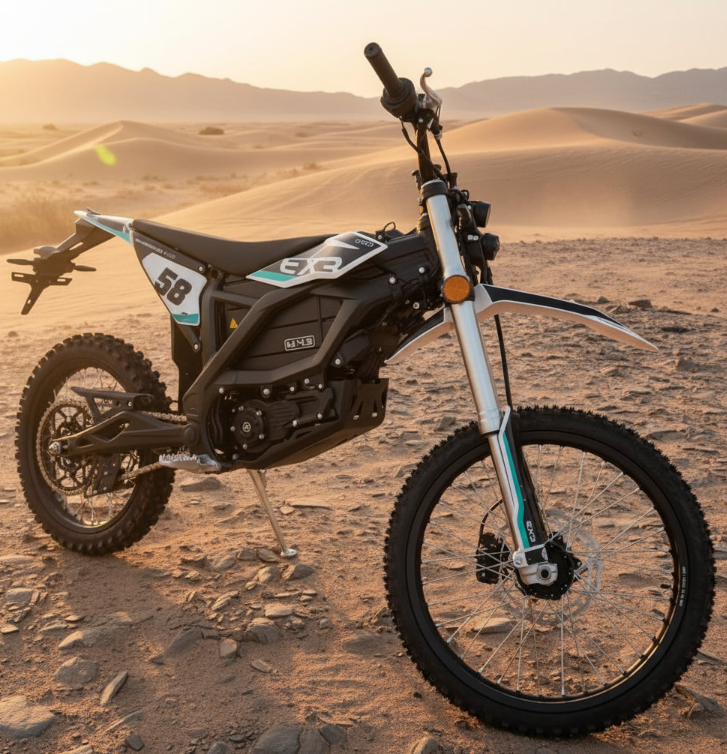 EX3 Speed  Electric Dirt Bike 74Ah 58Ah  – 85kmh speed Built for UAE Desert Power