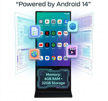 Load image into Gallery viewer, 64inch Advertising machine Vertical Advertising display Android Smart Digital Signage
