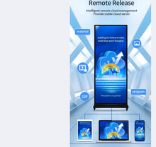 تحميل الصورة إلى عارض المعرض، 64 Inch Full Screen Full HD Vertical Touch Screen Android 11 LED Display Dual Speakers WIFI Bluetooth Advertising machine
