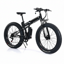 تحميل الصورة إلى عارض المعرض، Fat Tire Harley Foldable E-Bike for Rough Tough Sandy Terrain 36V 12Ah 350W
