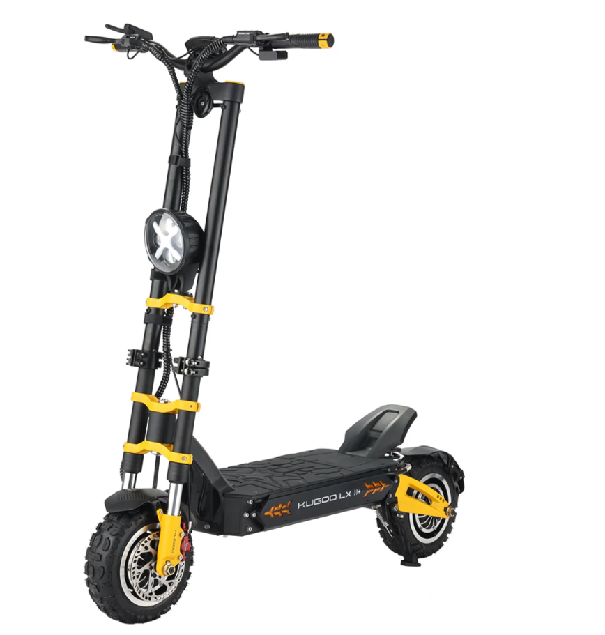 سكوتر كهربائي Kugoo Kirin LX 11+، محرك مزدوج، 1500 واط، مدى 160 كيلومترًا، 60 فولت، 31 أمبير/ساعة، إصدار محدود