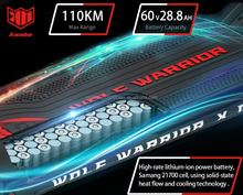 Load image into Gallery viewer, KAABO Wolf Warrior X GT Electric Scooter 1100W Dual 60V 28.8Ah
