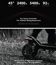 تحميل الصورة إلى عارض المعرض، سكوتر كهربائي Kaabo Wolf Warrior 11 PRO+ ببطارية 60 فولت 35 أمبير/ساعة
