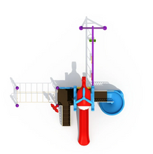 Load image into Gallery viewer, Kids Two Slide Adult Swings Monkey Bar Playground can accommodate up to 03 kids
