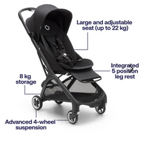 تحميل الصورة إلى عارض المعرض، Bugaboo Butterfly Flight Cabin Approved– One-Second Fold Complete Stroller
