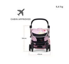 تحميل الصورة إلى عارض المعرض، Leclerc Monnalisa Stroller - Antique Pink
