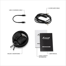 Load image into Gallery viewer, Marshall Major V Bluetooth Headphones - Foldable Bluetooth Wireless Headphones with 100+ HR Play Back Time
