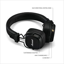 Load image into Gallery viewer, Marshall Major V Bluetooth Headphones - Foldable Bluetooth Wireless Headphones with 100+ HR Play Back Time

