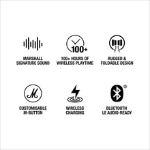 Load image into Gallery viewer, Marshall Major V Bluetooth Headphones - Foldable Bluetooth Wireless Headphones with 100+ HR Play Back Time
