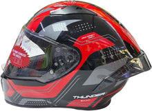 Load image into Gallery viewer, Studds Thunder D5 Decor Black &amp; Grey Helmet
