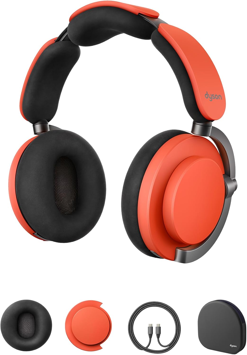 Dyson OnTrac WP02 Headphones Wireless Bluetooth Noise-Cancelling  (Ceramic Cinnabar)