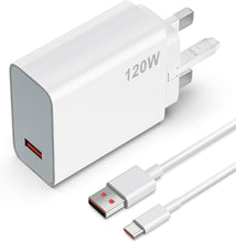 Load image into Gallery viewer, Xiaomi Mi Charger  120W Hyper Fast charging Type C
