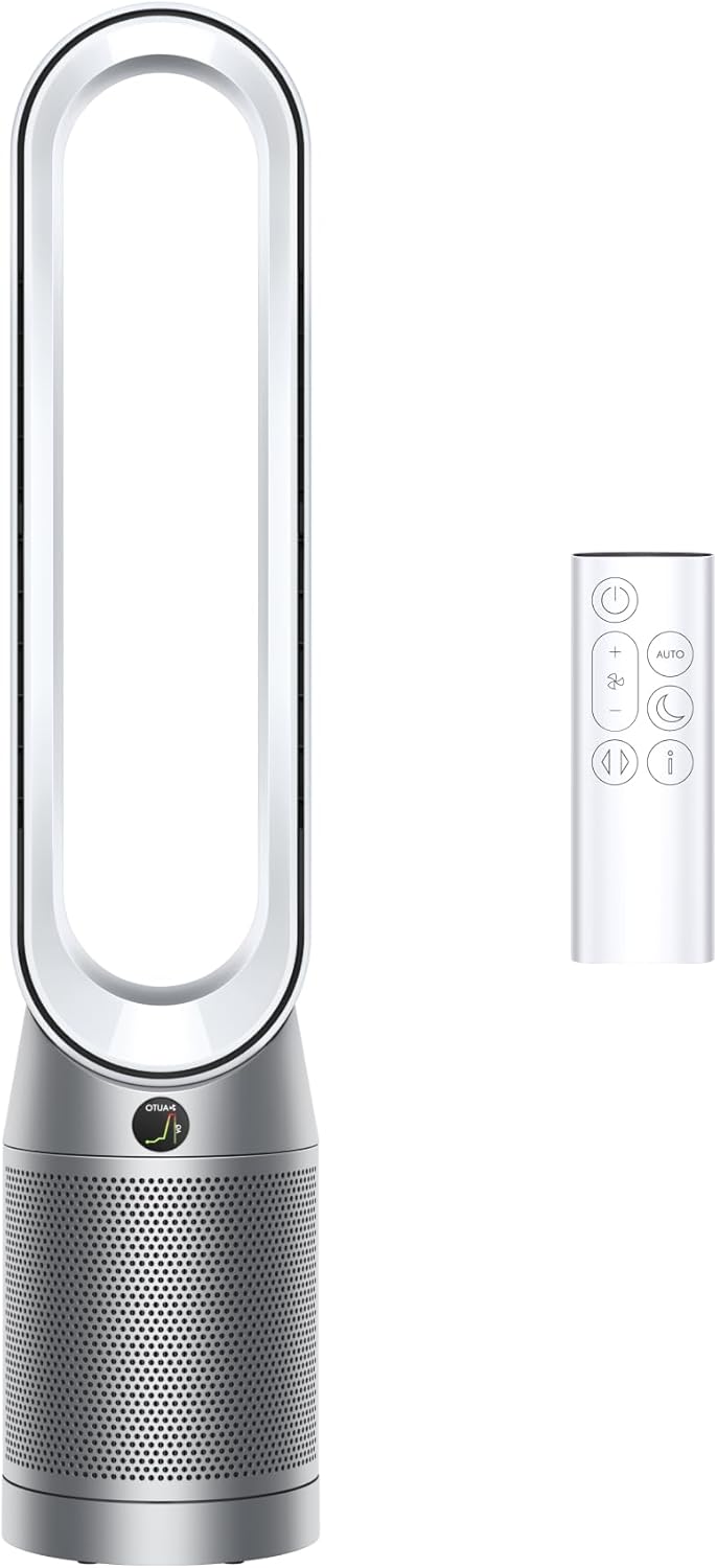 Dyson TP10 Purifier Removes 99.9% Particles Cool Gen1 Air Purifying Fan with HEPA Filter (White/Silver)