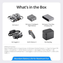 Load image into Gallery viewer, DJI Avata Fly More 2 combo Drone with 3 batteries Goggles3 &amp; RC Motion
