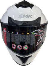 Load image into Gallery viewer, Full Face Motorcycle Helmet, White and Black, DOT Approved
