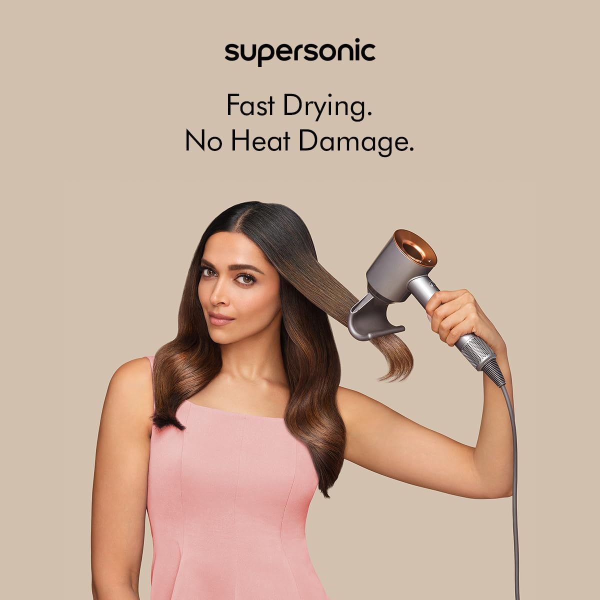 Dyson Supersonic hair dryer Nickel copper, 1380 Watts