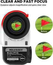 Load image into Gallery viewer, MiLESEEY 875 Yards Golf Rangefinder with Slope Switch, External LCD Display
